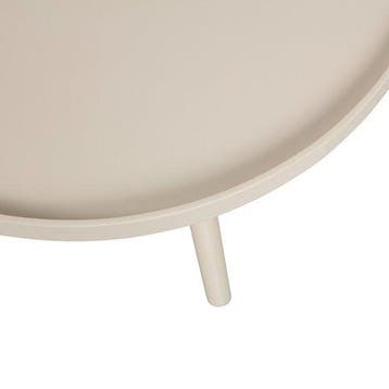 WOOOD Mesa Bijzettafel L - Hout - Antique Beige - 34x60x60, Verzenden, Nieuw