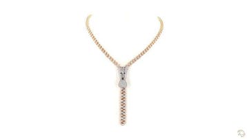 Halsketting - 14 karaat Roségoud - 6.04ct. tw. Diamant, Nieuw