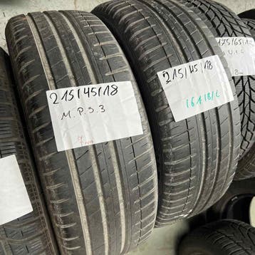 2 x Michelin Pilot Sport 3 215-45-18 Zomerbanden 7mm, Auto-onderdelen, Banden en Velgen, 18 inch, Ophalen of Verzenden, Band(en)