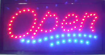 OPEN LED bord lamp verlichting lichtbak reclamebord #C3, Verzenden, Nieuw in verpakking