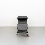 3 Cassina Le Corbusier LC4 Chaise Longue Zwart Leer - Chroom, Eenpersoons, Ophalen of Verzenden, Zo goed als nieuw, Minder dan 150 cm