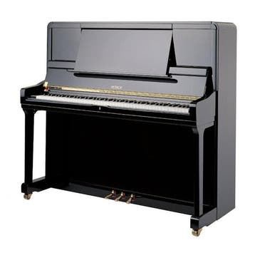 Petrof P 135 K1 PE messing piano, Muziek en Instrumenten, Nieuw, Zwart, Piano