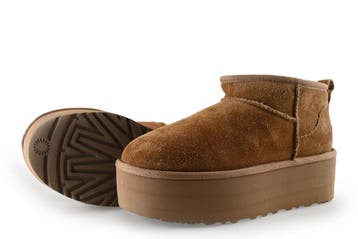 Ugg Enkellaarzen in maat 38 Beige, Kleding | Dames, Verzenden, Beige, Lage of Enkellaarzen, Zo goed als nieuw