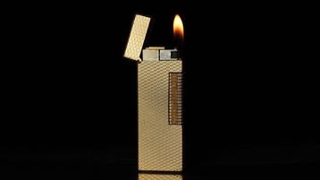 Dunill - Basket Pattern Rollagas Lighter - Zonder, Nieuw