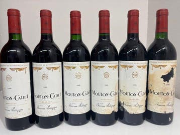 1988 Mouton-Cadet - Bordeaux - 6 Fles (0,75 liter), Nieuw