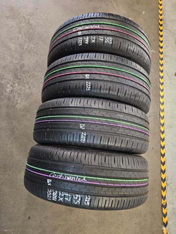 215/55/17 94V CONTINENTAL ZOMERBANDEN 6,8MM PROFIEL 4X, Ophalen, 17 inch, Band(en), Personenwagen