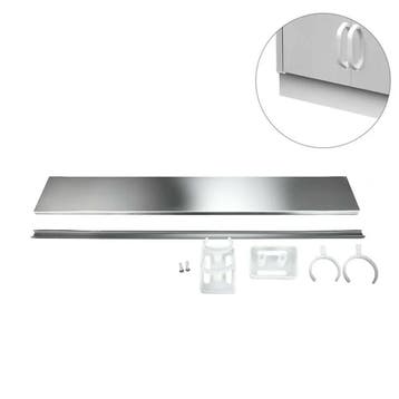 GGM Gastro | Onderblad - RVS - 1200x125mm - voor kooklijn |, Verzenden, Nieuw in verpakking, RVS Meubilair