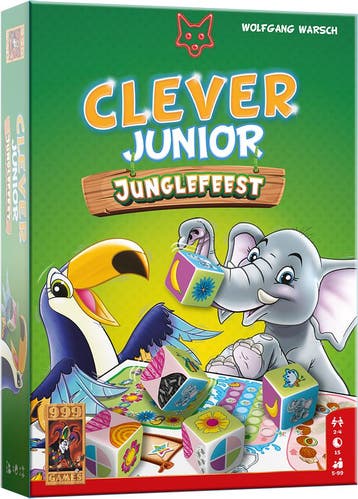 Clever Junior Junglefeest - Dobbelspel | 999 Games -, Verzenden, Nieuw