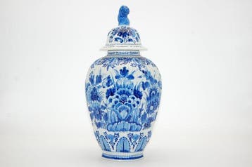 De Porceleyne Fles, Delft - H. 38cm - Vaas - Aardewerk -