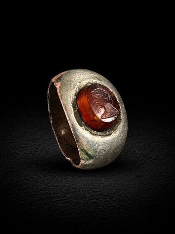 Oud-Romeins, Keizerrijk Zilver Ring - 1e tot 3e eeuw n.Chr.
