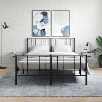 vidaXL Nachtkastjes 2 st wandgemonteerd 35x35x20 cm, Huis en Inrichting, Verzenden, Nieuw