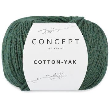 Katia Concept Cotton-Yak - 125 donkere klimop - Katoen / J, Ophalen of Verzenden, Nieuw