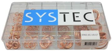 afdichtring din 7603c koper Systec assortiment doos 18-v..., Nieuw