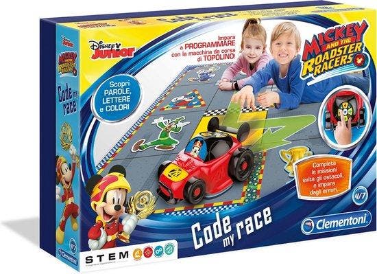 2dekans | Clementoni Mickeys code my Race, Kinderen en Baby's, Speelgoed | Overig, Zo goed als nieuw, Ophalen of Verzenden