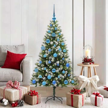 vidaXL Kunstmatige Scharnierende Kerstboom met Bedekte, Verzenden, Nieuw