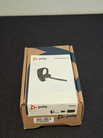 Online veiling: Poly, Voyager 5200 UC, Bluetooth-headset, Computers en Software, Overige Computers en Software, Nieuw