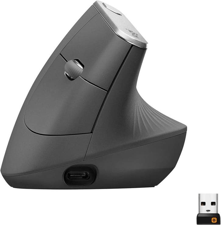 Logitech MX Vertical - Retourdeal | 41% Korting, Computers en Software, Muizen, Rechtshandig, Ergonomisch, Draadloos, Zo goed als nieuw