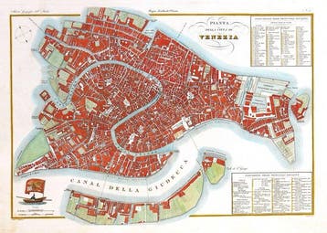 Italië - Venetië; Zuccagni Orlandini - Pianta della Città di, Nieuw