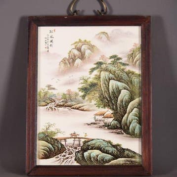 Chinese porcelain panel paintings - China (Zonder