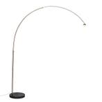 Moderne booglamp staal met marmeren voet - XXL, Verzenden, Nieuw, Modern