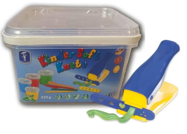 Feuchtmann 628 0544 - Kinder-Soft-Knete - 4 x 80 gram - k..., Kinderen en Baby's, Speelgoed | Educatief en Creatief, Knutselen