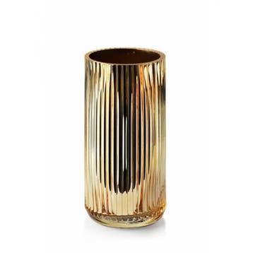 Mondex Serente Gold decoratieve vaas gemaakt van glas 9.5 x, Huis en Inrichting, Woonaccessoires | Overige, Ophalen of Verzenden