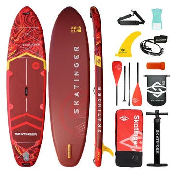 Skatinger Prana Magma Red 116*35*6 (Yoga) SUP Board, Ophalen of Verzenden, Nieuw