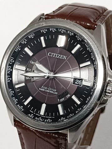 Citizen - Eco-Drive Radio Controlled - Black Dial - Zonder, Sieraden, Tassen en Uiterlijk, Nieuw