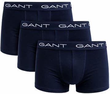 Gant Boxershorts Trunk 3-Pack Navy maat M Heren, Kleding | Heren, Verzenden, Blauw, GANT, Boxer