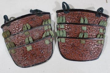 Sode - Japan - E3-478 3 Dan Ita Sode van Samurai Yoroi Edo