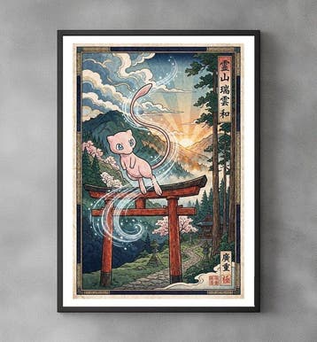 Sato Hageshi - The Valley of Light - Mew Pokemon - Signed, Nieuw