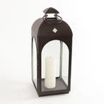 Set van 2 Capri Windlicht Antraciet Medium Decoratie, Verzenden, Nieuw