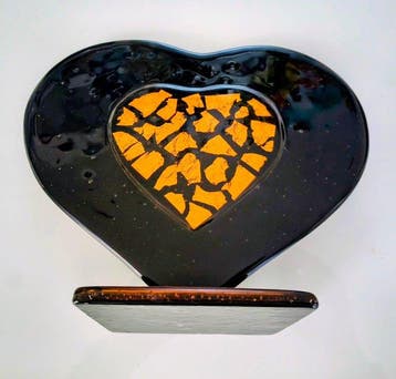 Vitra - VITRA - sculptuur, CUORE NERO - 23 cm - Glas - 2026