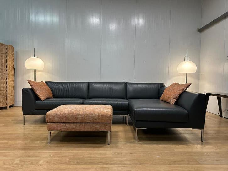 Nieuwstaat Pode Fold Hoekbank Leer – NP: €8.500, Huis en Inrichting, Banken | Bankstellen, 250 tot 300 cm, 150 cm of meer, Hoekbank