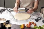 Verstelbare deegroller met maatschaal, RVS, 5 maten, 40 cm -, Ophalen of Verzenden, Nieuw