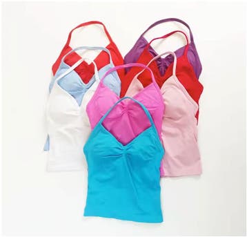 Dames Sport Top – Longline Strappy Yoga Open Rug Support, Verzenden, Nieuw