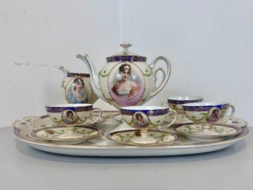MZ Austria - Pierre Rougerie Limoges - Koffieservies voor 4