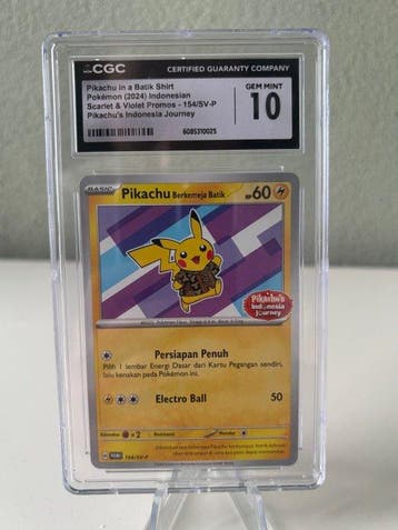 Pokémon - 1 Graded card - Pikachu 154/SV-P Promo card - CGC, Nieuw