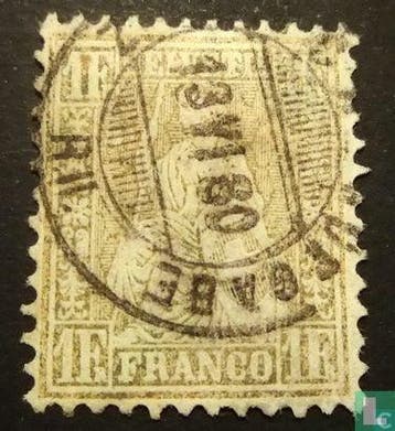 Zwitserland - Zittende Helvetia - 1862, Verzenden, Gestempeld