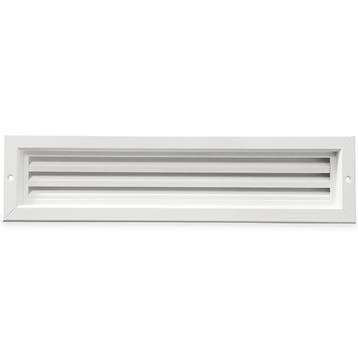 Deurrooster aluminium LxH 430 x 80mm - WIT (G31-4207W), Verzenden, Nieuw