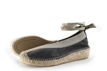 Shabbies Amsterdam Espadrilles in maat 39 Grijs, Shabbies Amsterdam, Verzenden, Zo goed als nieuw, Grijs