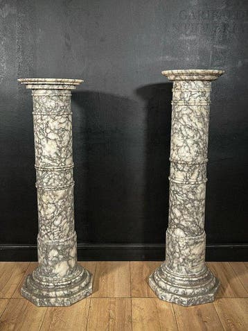 Antiek Kolom - 1850-1900 - Romeinse kolommen alabaster