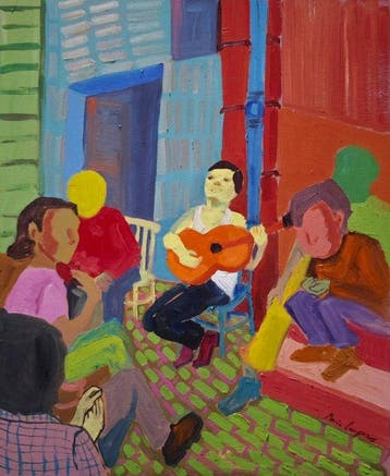 École néo-fauviste espagnole (XX) - Réunion musicale