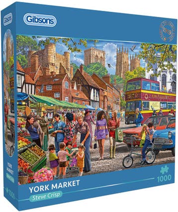 Steve Crisp - York Market Puzzel (1000 stukjes) | Gibsons -, Verzenden, Nieuw