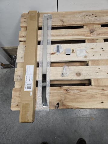 45 graden stabilisatiestang 75 cm chroom voor douchewand of, Ophalen of Verzenden, Nieuw, Chroom, Bad