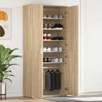 vidaXL Schoenenkast Sonoma Eiken 80 x 39 x 178 cm Bewerkt, Verzenden, Nieuw