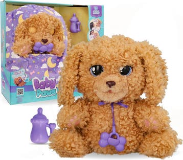 Baby Paws Hondje Labradoodle - Interactieve knuffel, Ophalen of Verzenden, Nieuw