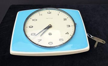 Wandklok - Het - Keramiek - 1950-1960 - Vintage wandklok