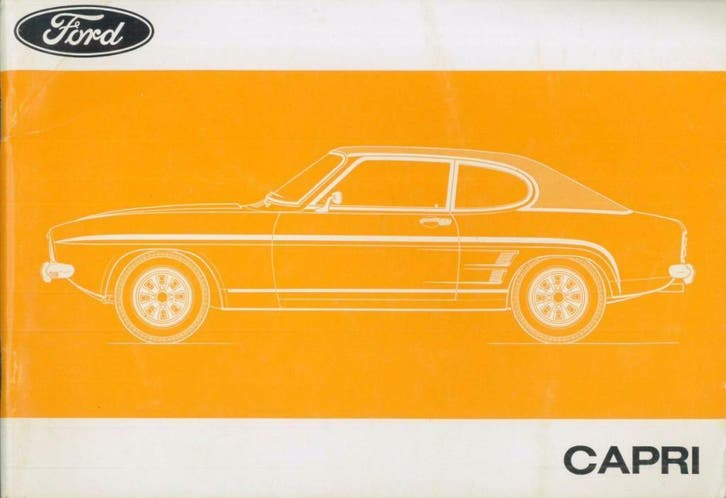 1972 Ford Capri Instructieboekje Handleiding Nederlands, Auto diversen, Handleidingen en Instructieboekjes, Verzenden