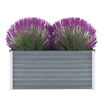 vidaXL Plantenbak verhoogd 100x40x45 cm gegalvaniseerd staal, Tuin en Terras, Bloembakken en Plantenbakken, 100 cm of meer, Verzenden